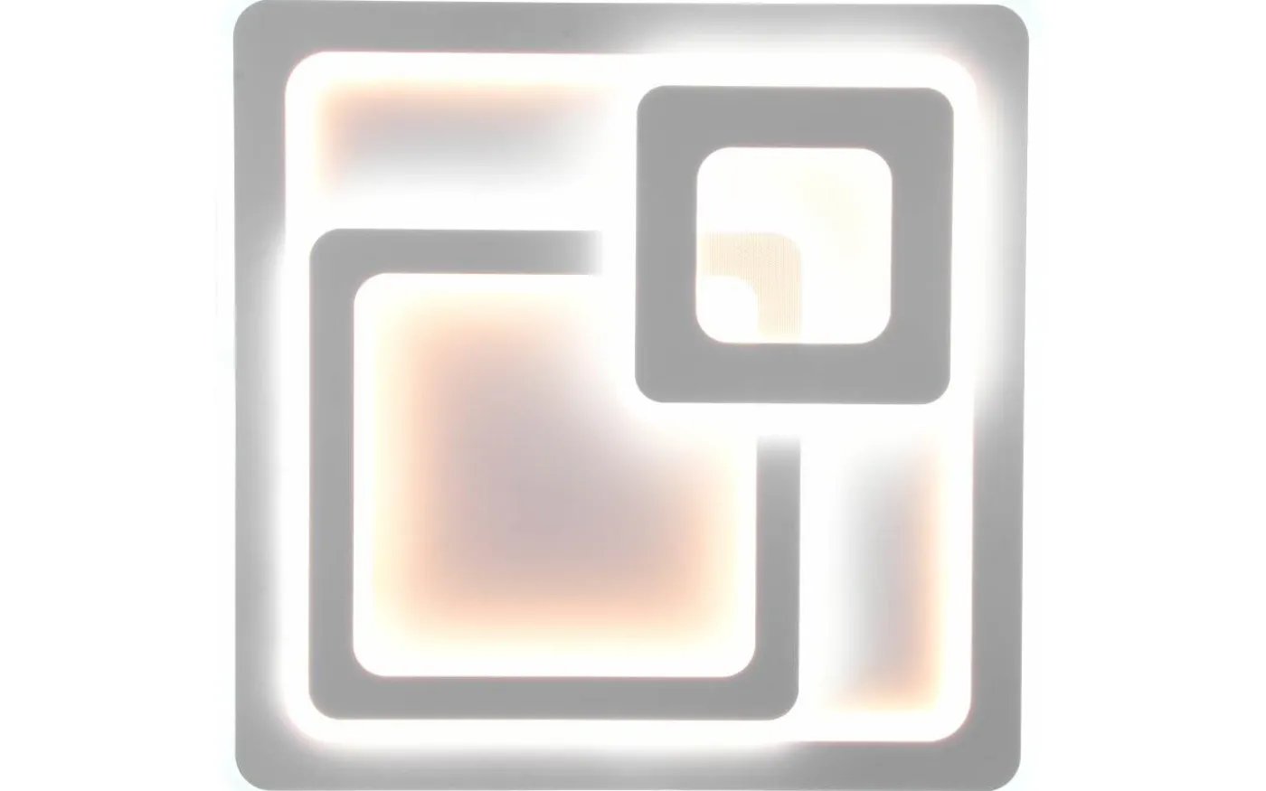 Mita Plafond LED 51x51cm fyrkantig mattvit