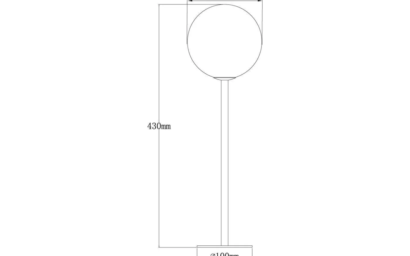 Molekyl Bordslampa 1L 43cm Mässing/Opal