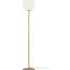 Molekyl Golvlampa 130cm Matt Mässing/Vit