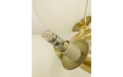 Molekyl Taklampa 50cm Matt Mässing/Opalvit
