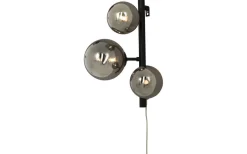 Molekyl Vägglampa Svart/Rök