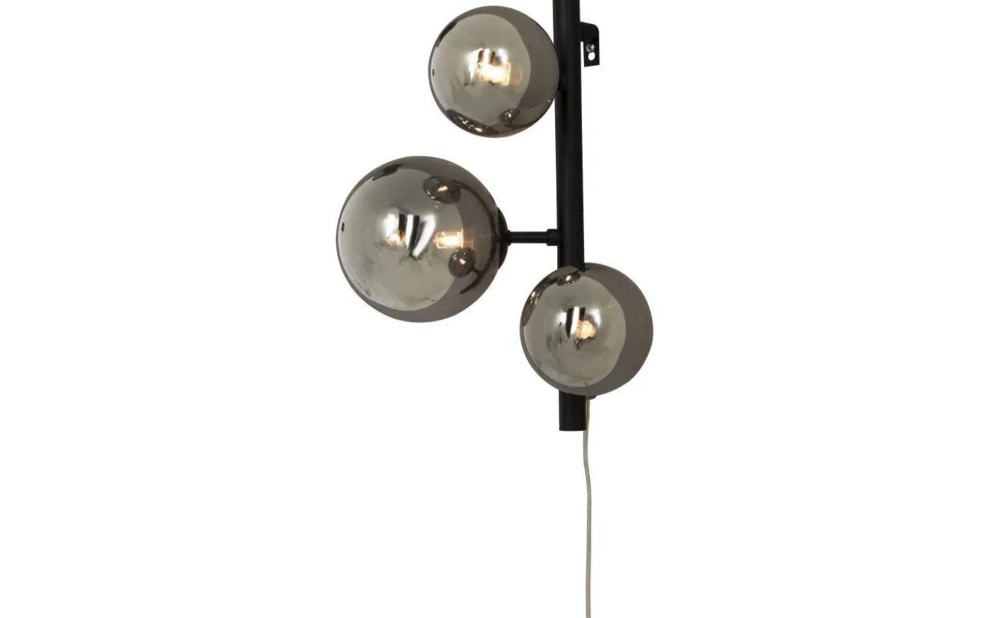 Molekyl Vägglampa Svart/Rök