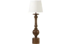 Molly Bordslampa 61cm Brun med Skärm Mia Offwhite