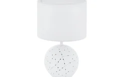 Montalbano Bordslampa, lysande fot 23cm Vit