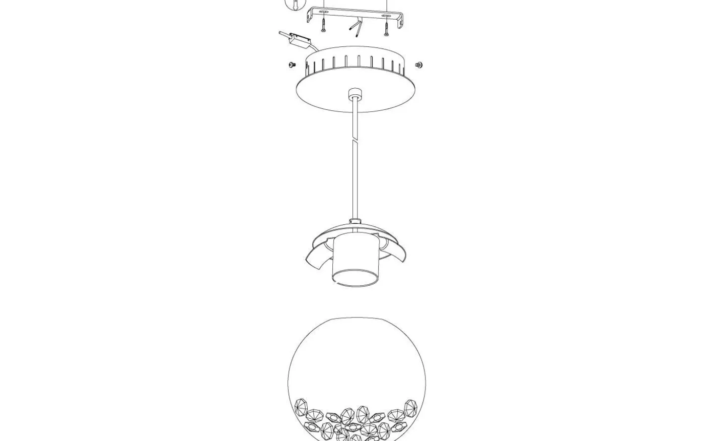 Montefio Fönsterlampa 14cm LED 3000K 5W Krom