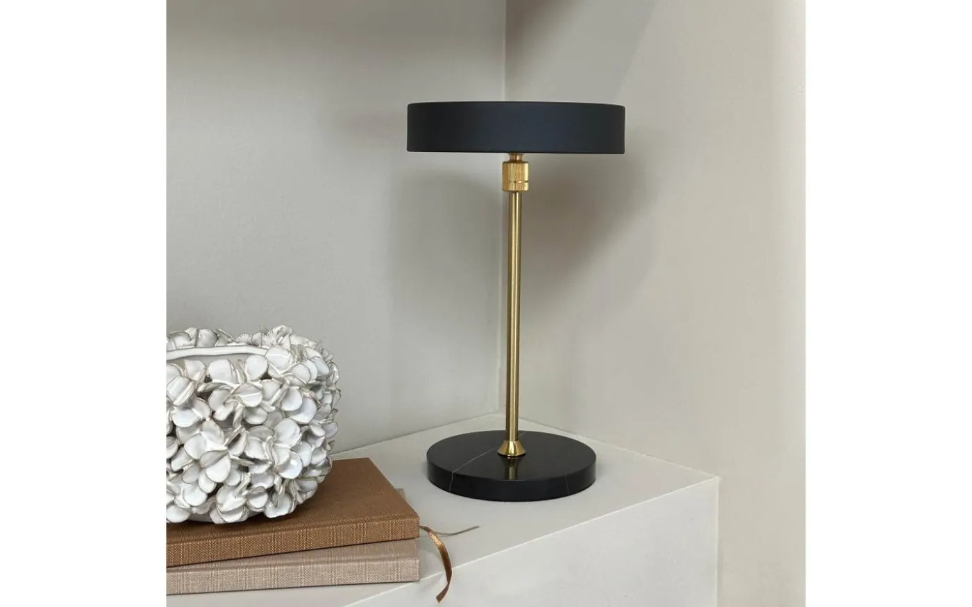 Moonlight Uppladdningsbar Bordslampa 28,5cm LED 3000K 2W Svart/Mässing