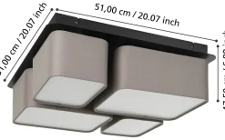 Mordazo Plafond 51cm Svart