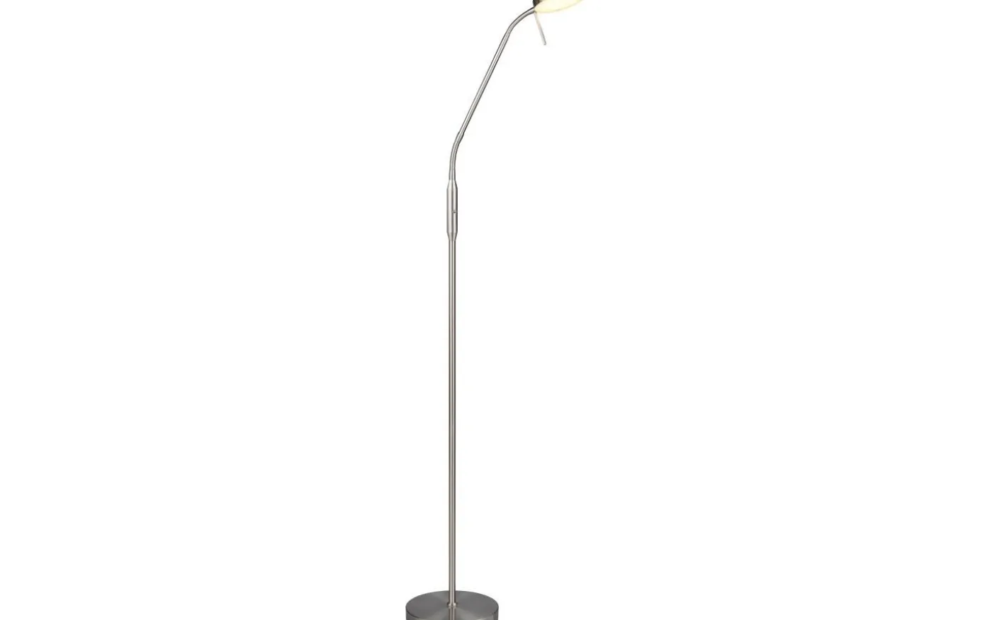Moreno Golvlampa LED i borstat stål, uppladdningsbar