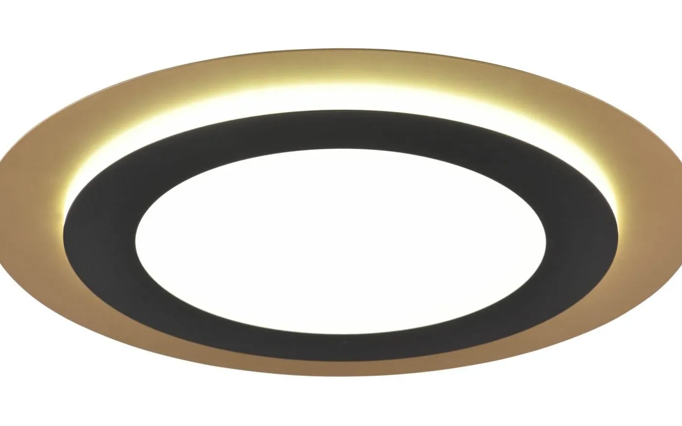 Morgan Plafond LED 45cm matt svart/guld