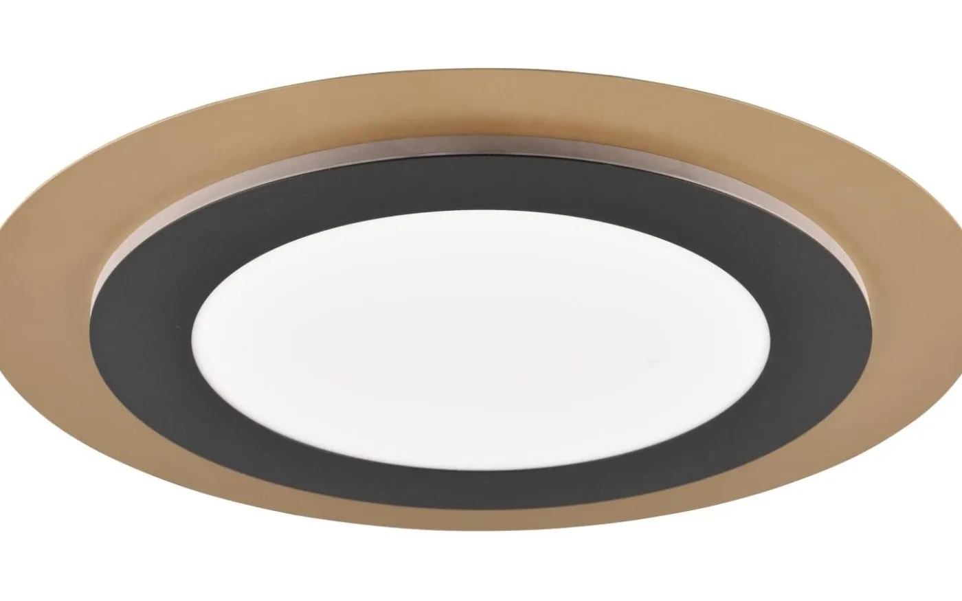 Morgan Plafond LED 45cm matt svart/guld