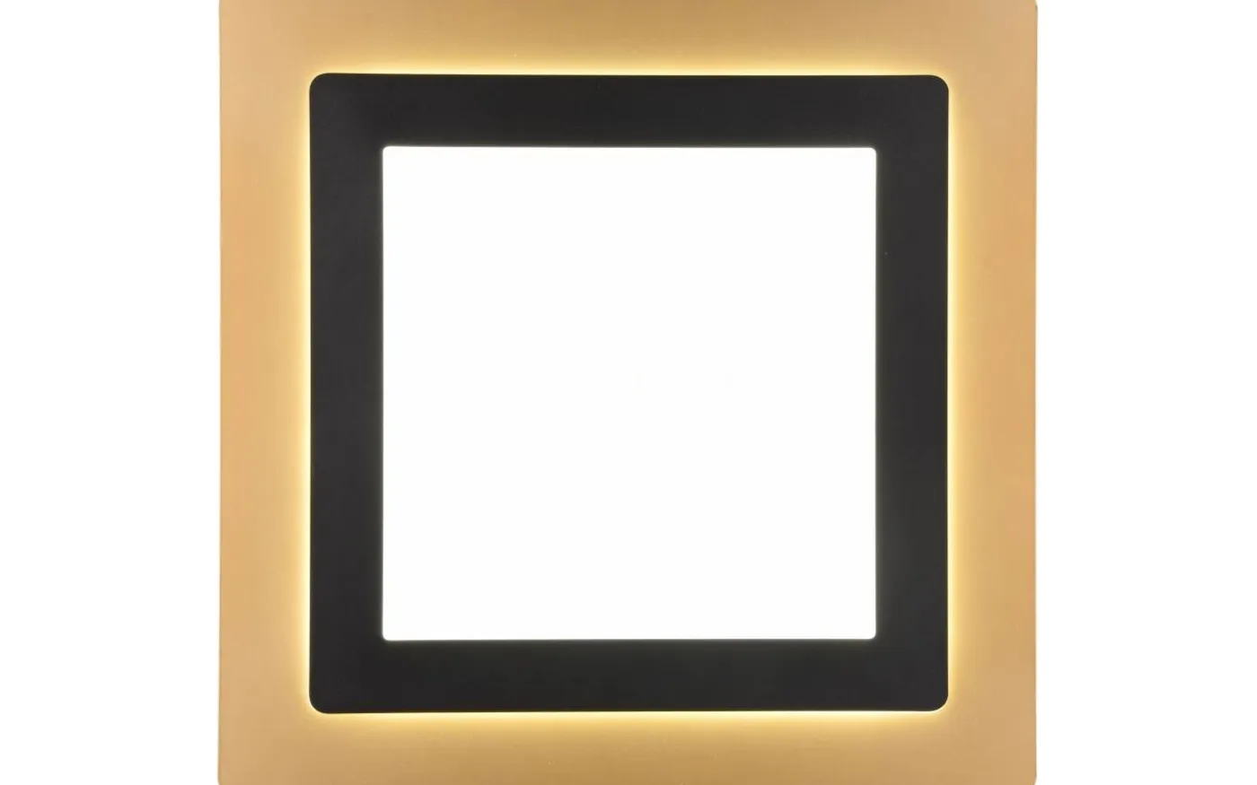 Morgan Plafond LED 45x45cm matt svart/guld