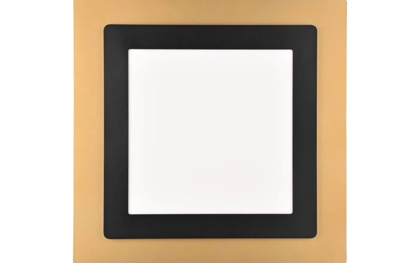 Morgan Plafond LED 45x45cm matt svart/guld