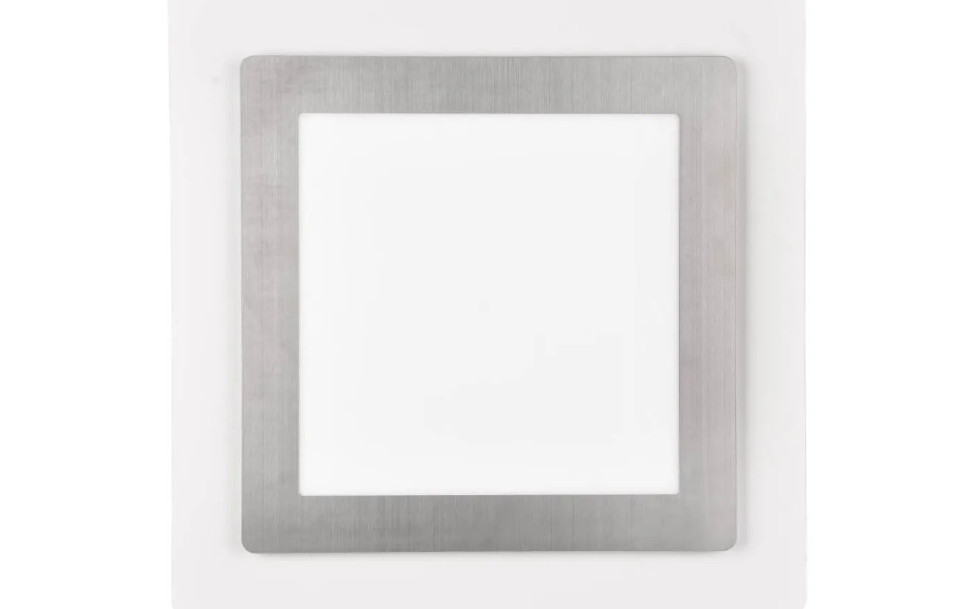 Morgan Plafond LED 45x45cm vit/borstad stål