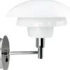 Morph Vägglampa Opal/Krom