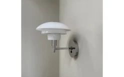 Morph Vägglampa Opal/Krom