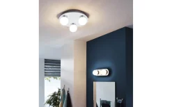 Mosiano Plafond 11cm LED 3000K 3,3W Krom IP44