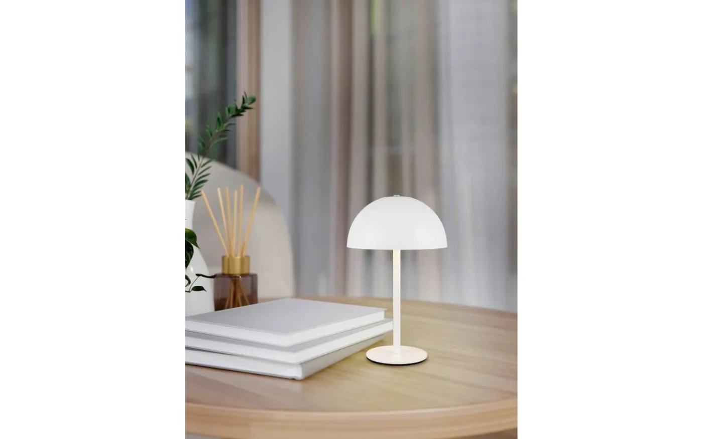 Munoz Bordslampa LED mattvit uppladdningsbar