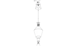 Murmillo Fönsterlampa 17cm Krom/Smoke