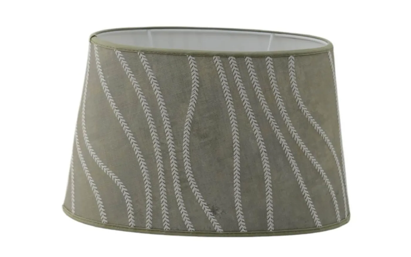 Myra Oval Lampskärm 25cm Olive Ashley Wild