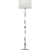 Nandor Golvlampa E27 + LED borstat stål