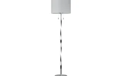 Nandor Golvlampa E27 + LED borstat stål