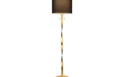 Nandor Golvlampa E27 + LED svart/guld
