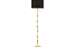 Nandor Golvlampa E27 + LED svart/guld