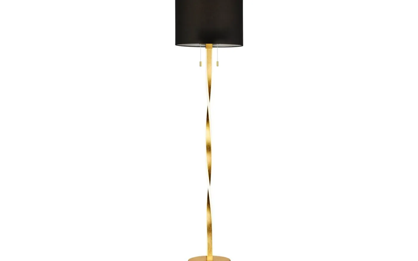 Nandor Golvlampa E27 + LED svart/guld