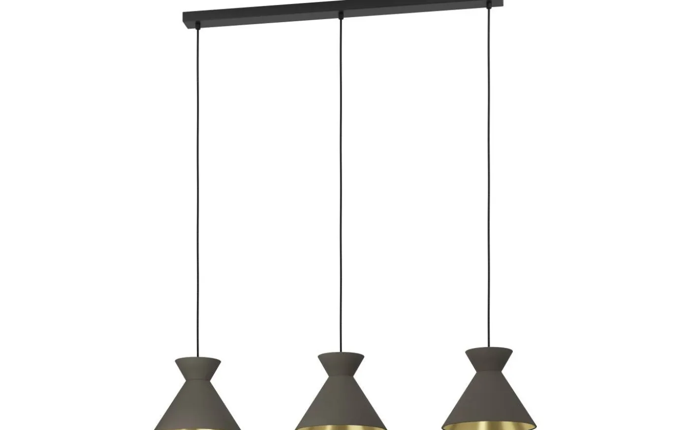 Nastasia Taklampa 100cm Cappuccino/Mässing