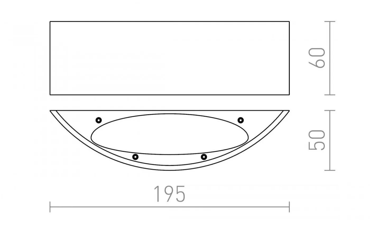 Naxos Vägglampa Vit LED 6W 3000K