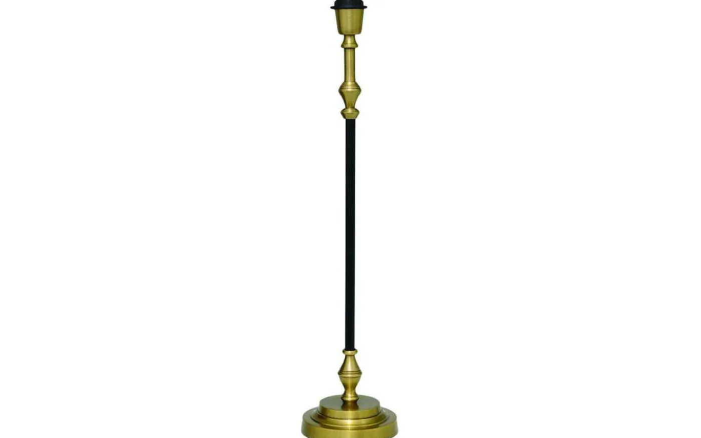 Nelly Lampfot 68cm Svart/Antik Mässing