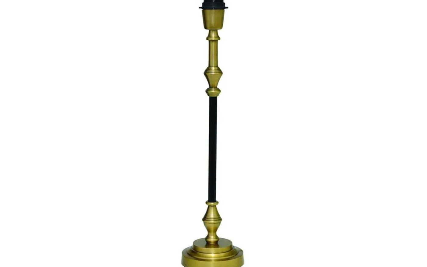 Nelly Lampfot 52cm Svart/Antik Mässing