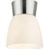 Nerja Plafond 18cm Vit/Stål