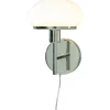 New August Vägglampa Silver