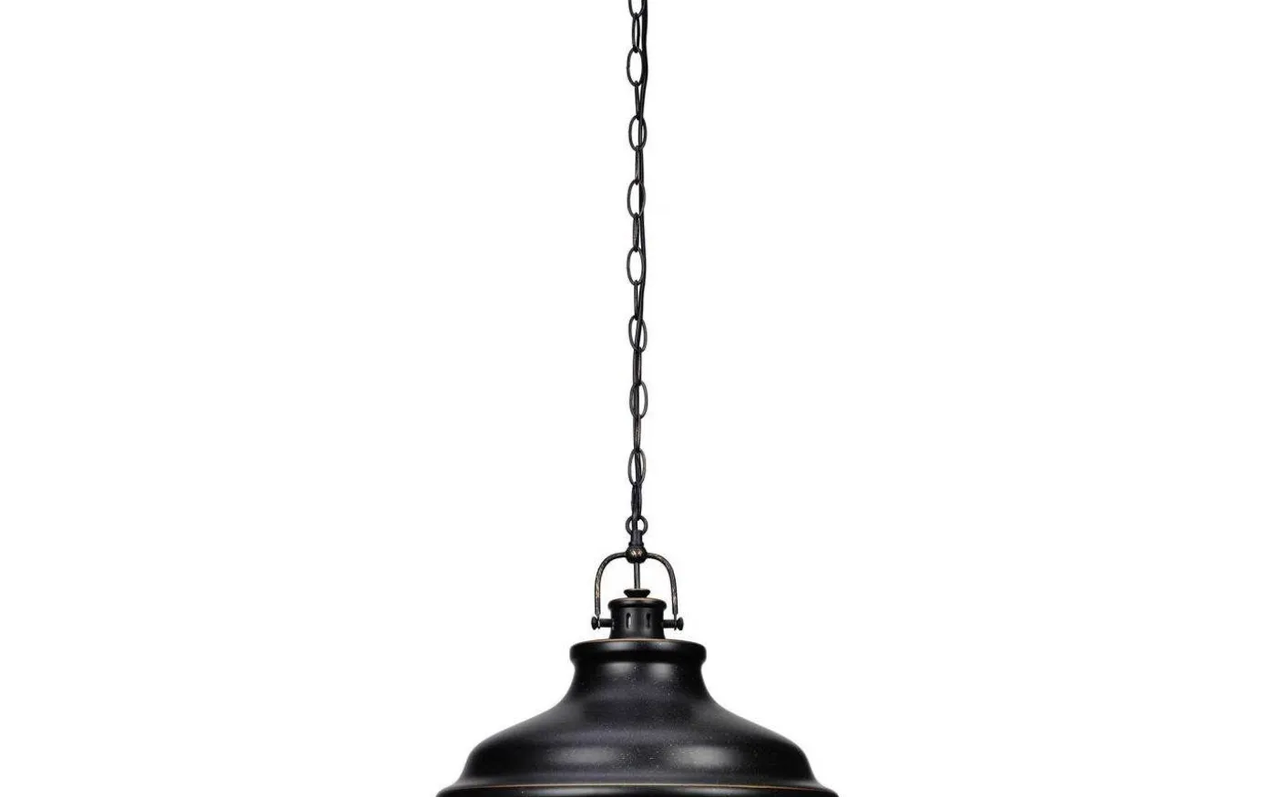 New Haven Taklampa 37cm Antik Svart/Guld