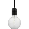 New Pendel Med E27-Sockel Svart