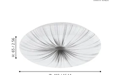 Nieves Plafond 41cm LED 3000K 19,5W Vit