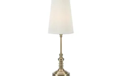 Noble Bordslampa 56cm Offwhite/Antikmässing
