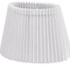 Nody Lampskärm Oval 22cm Veckad Vit