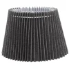Nody Lampskärm Oval 22cm Veckad Grå