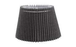 Nody Lampskärm Oval 22cm Veckad Grå