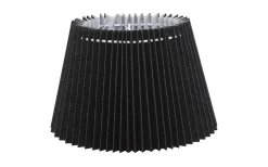 Nody Lampskärm Oval 22cm Veckad Svart