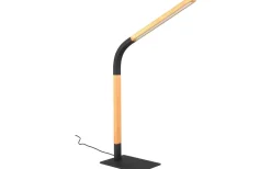 Norris Skrivbordslampa LED mattsvart/trä