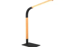 Norris Skrivbordslampa LED mattsvart/trä