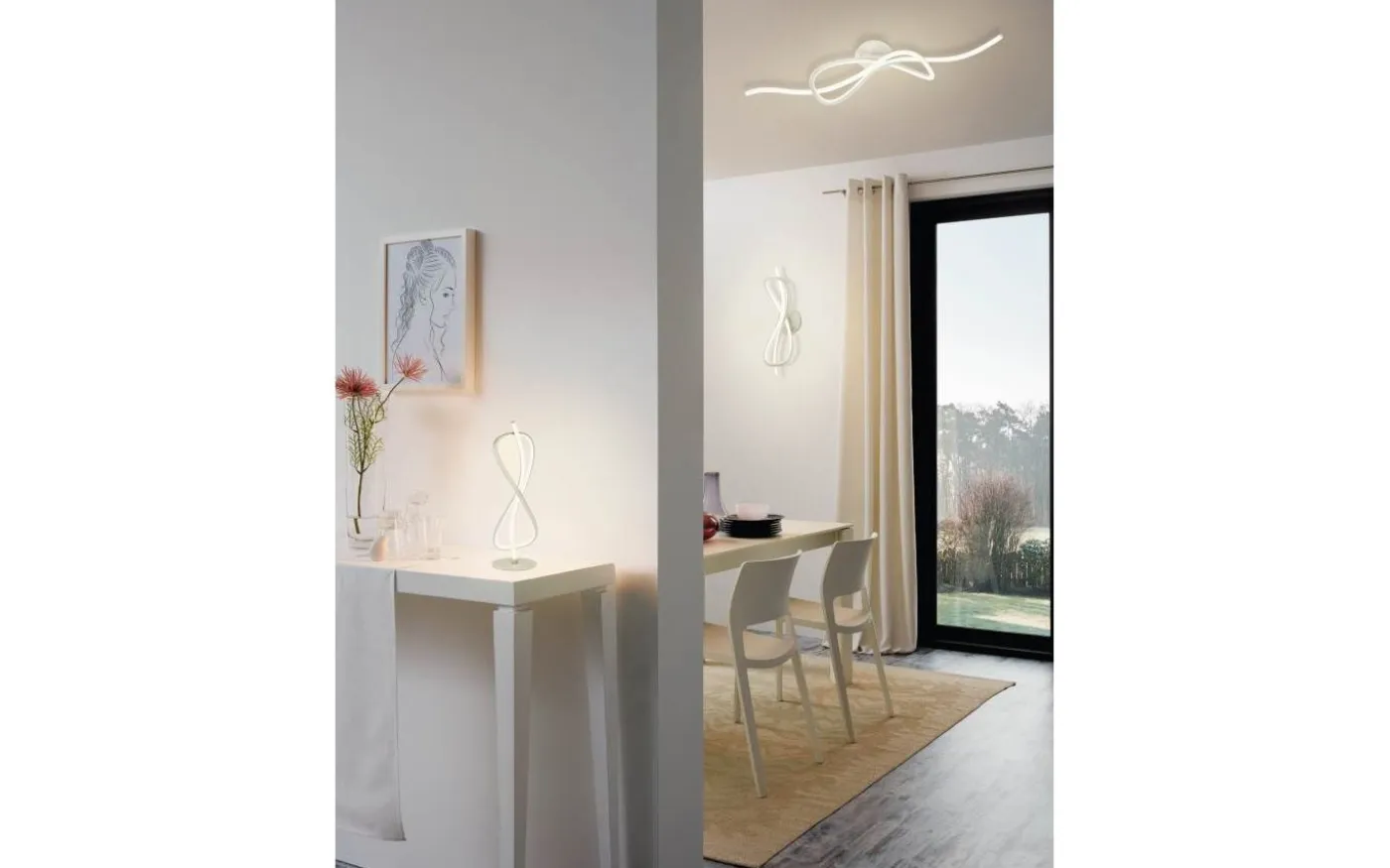 Novafel Plafond 70cm LED 3000K 13W Nickel