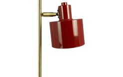 Ocean Skrivbordslampa 43cm Mörkröd/Mässing