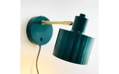 Ocean Vägglampa Mörkgrön/Mässing