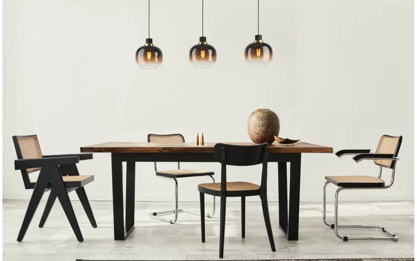 Oilella Taklampa 95cm Svart/Brun