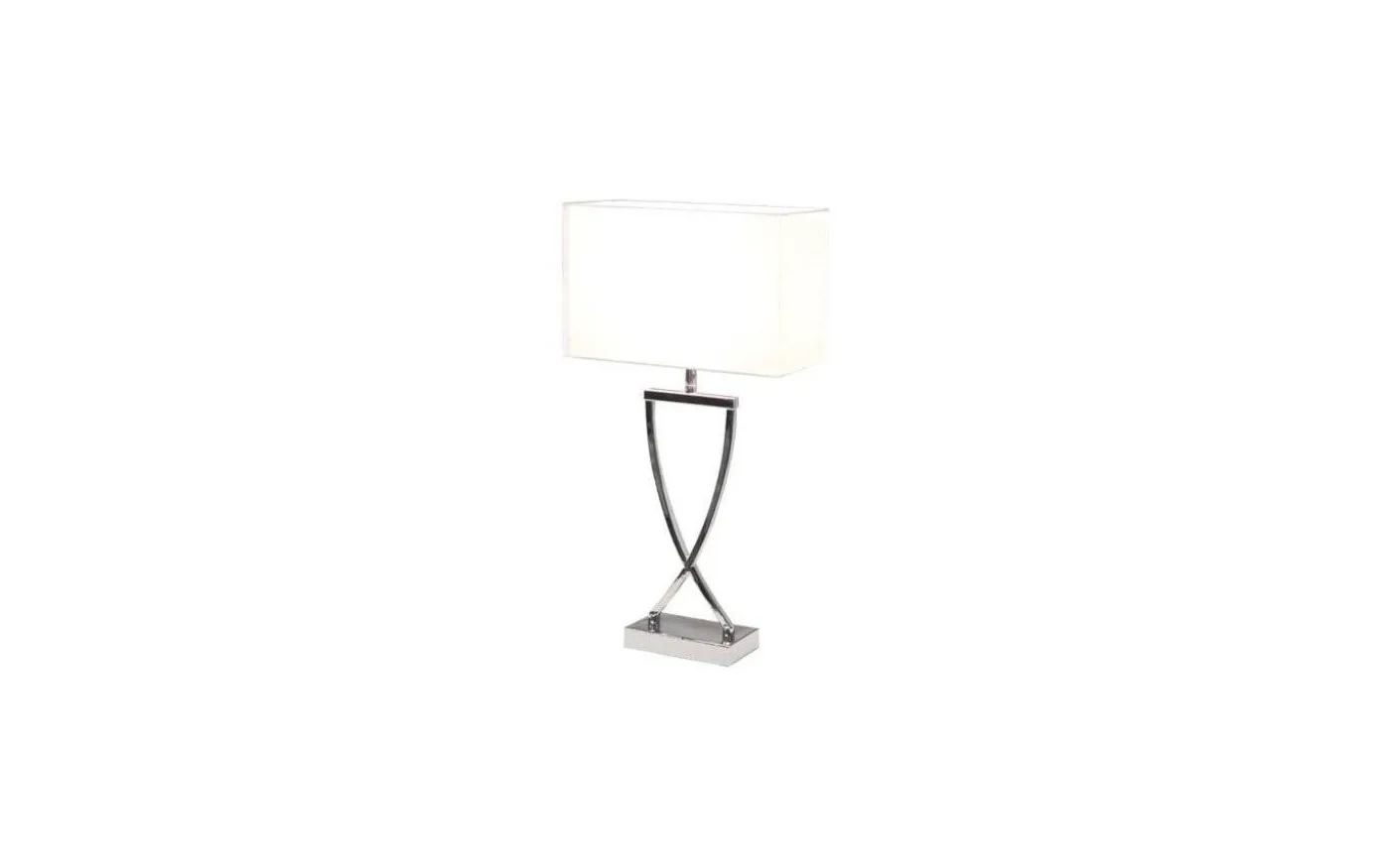 Omega Bordslampa 52cm Krom/Vit