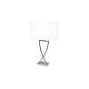 Omega Bordslampa 69cm Krom/Vit